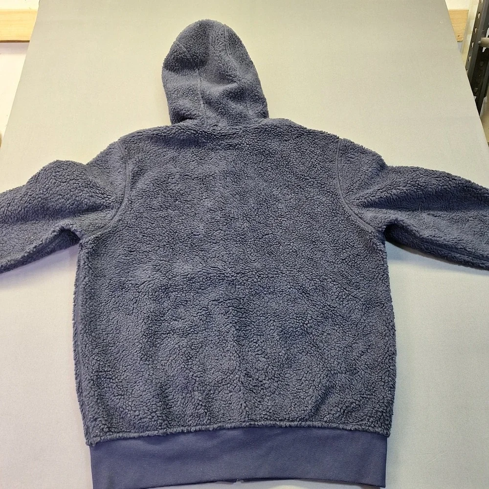 Polo Ralph Lauren Mens Navy Blue Sherpa Fleece Full Zip Hoodie 710827158003 M